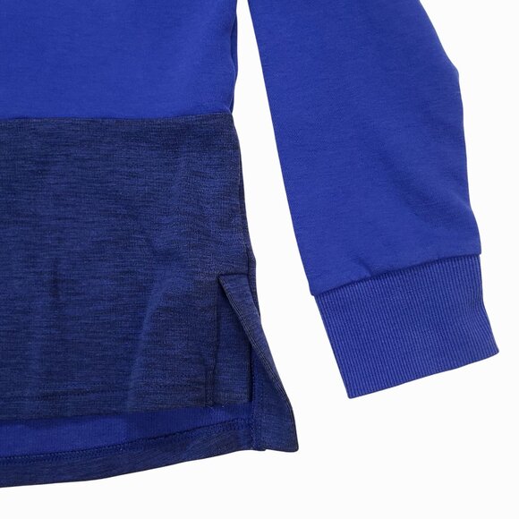 Under Armour Youth M Blue Hoodie With Two-Tone Design & Logo On Chest - Picture 3 of 10